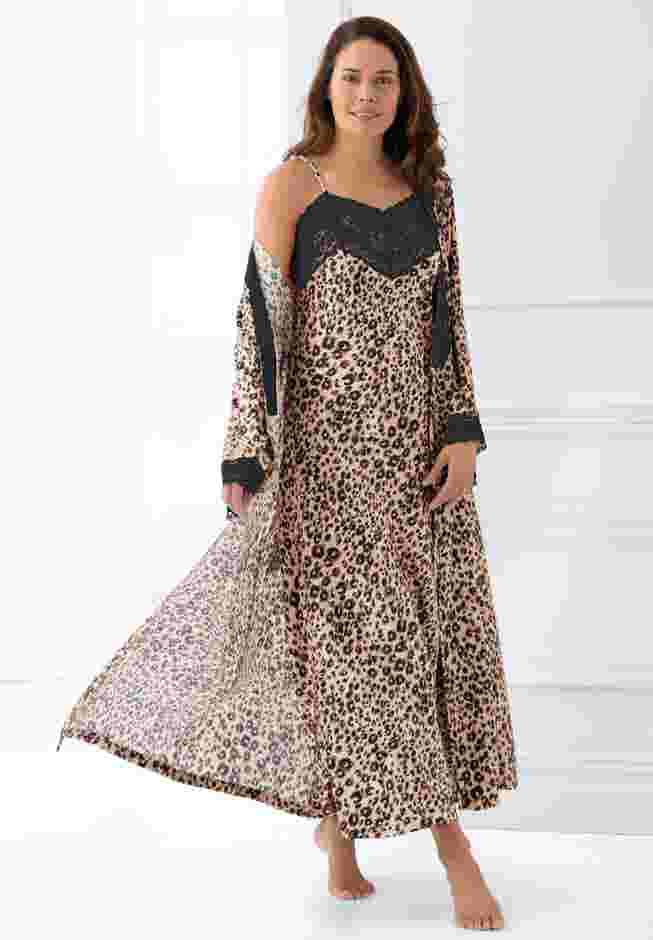 The Luxe Satin Long Peignoir Set image number 0