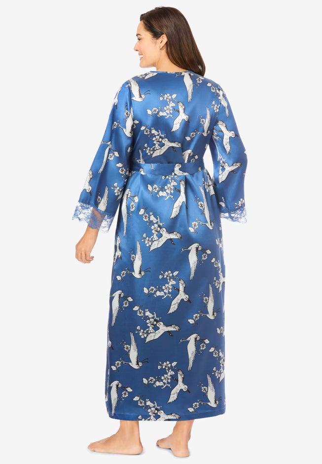 The Luxe Satin Long Peignoir Set image number 1