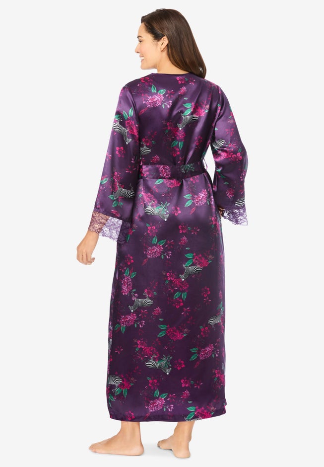 The Luxe Satin Long Peignoir Set image number 1