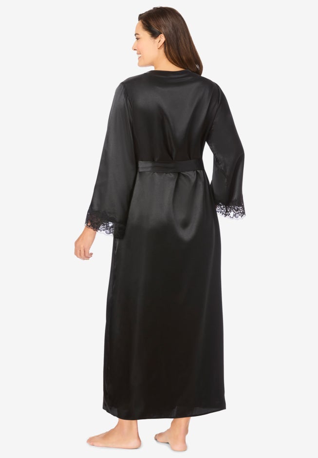 The Luxe Satin Long Peignoir Set image number 1