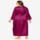 The Luxe Satin Long Peignoir Set image number null