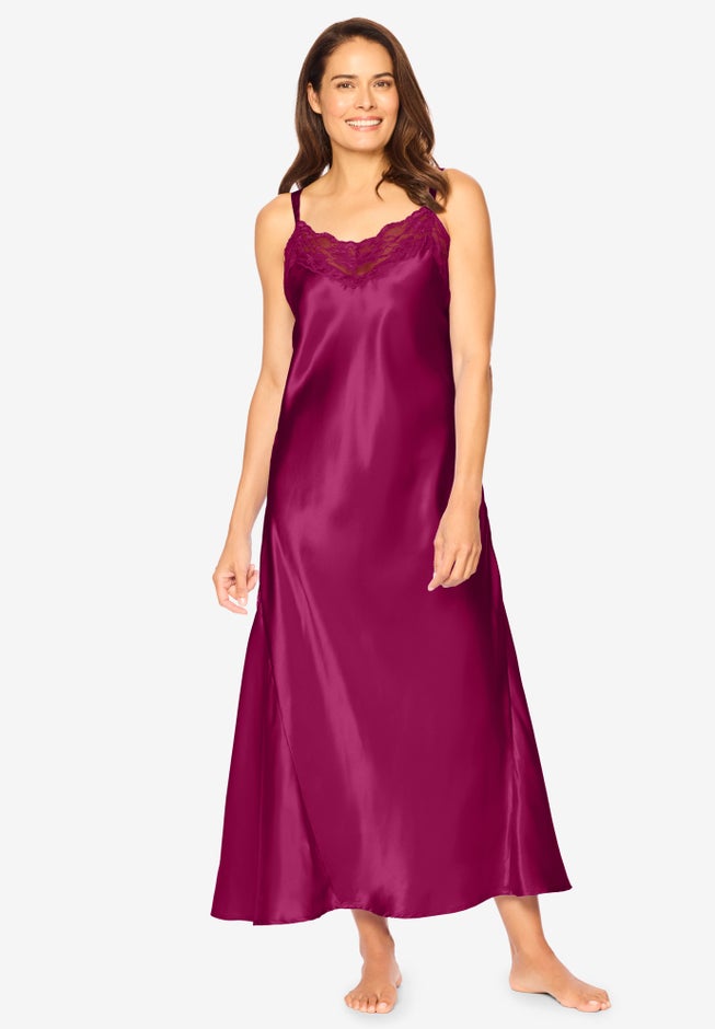 The Luxe Satin Long Peignoir Set image number 3