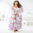 The Luxe Satin Long Peignoir Set image number null