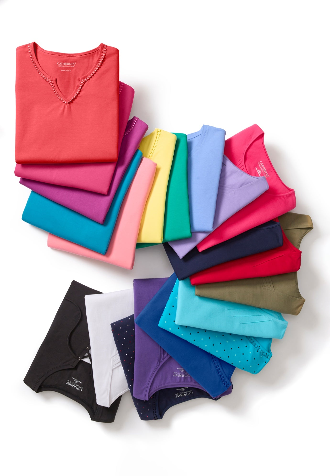 Suprema&reg; Crochet V-Neck Tee image number 6