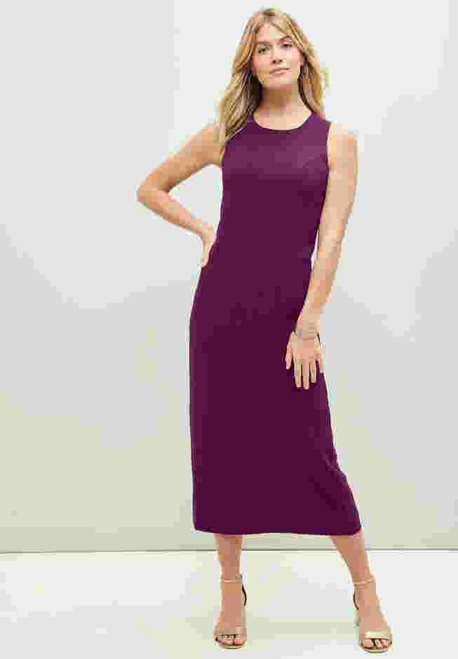 2-Piece Stretch Crepe Single-Breasted Maxi Jacket Dress image number 1
