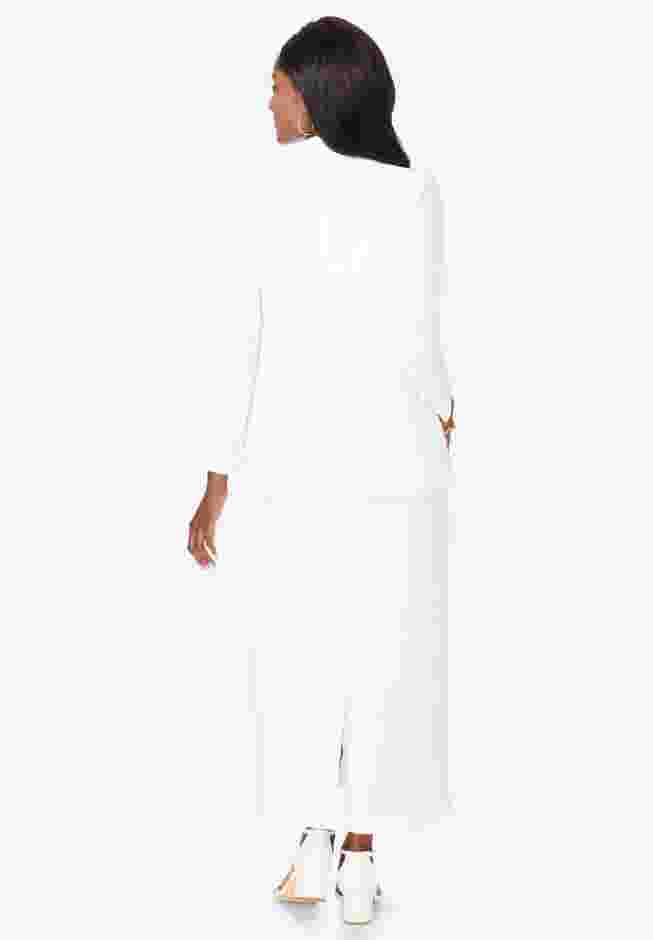 2-Piece Stretch Crepe Single-Breasted Maxi Jacket Dress image number 1