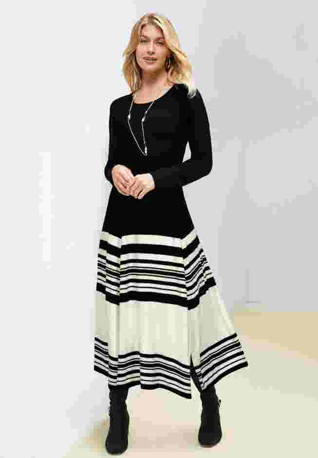 Fit and Flare Sweater Dress image number 0