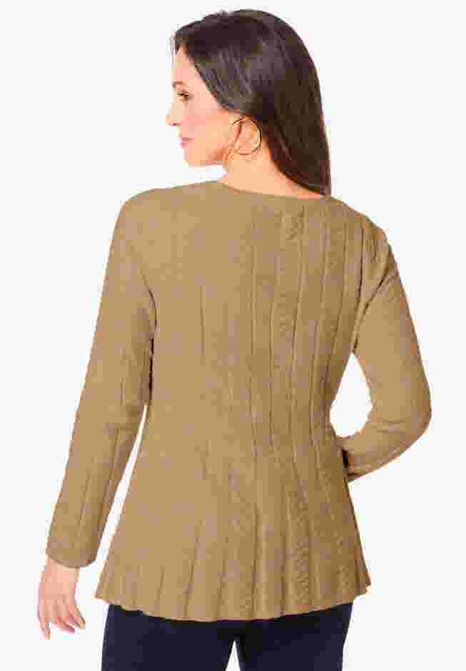 Chevron Fit & Flare Sweater image number 1