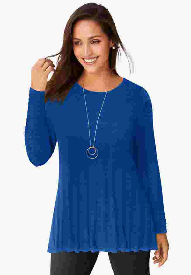 Chevron Fit & Flare Sweater image number 0