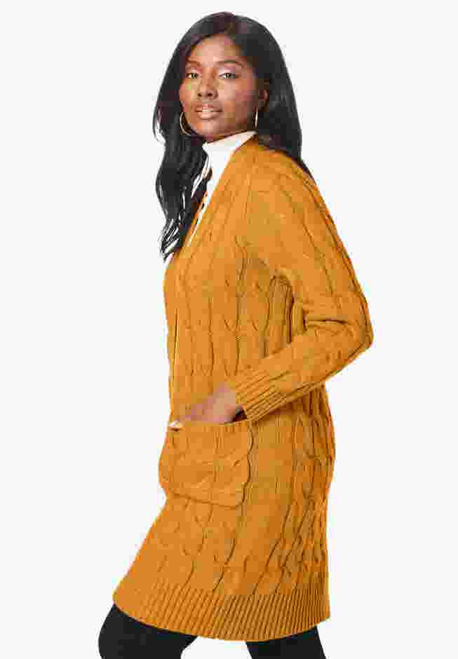 Cable Duster Sweater image number 2