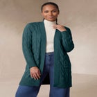 Cable Duster Sweater image number null