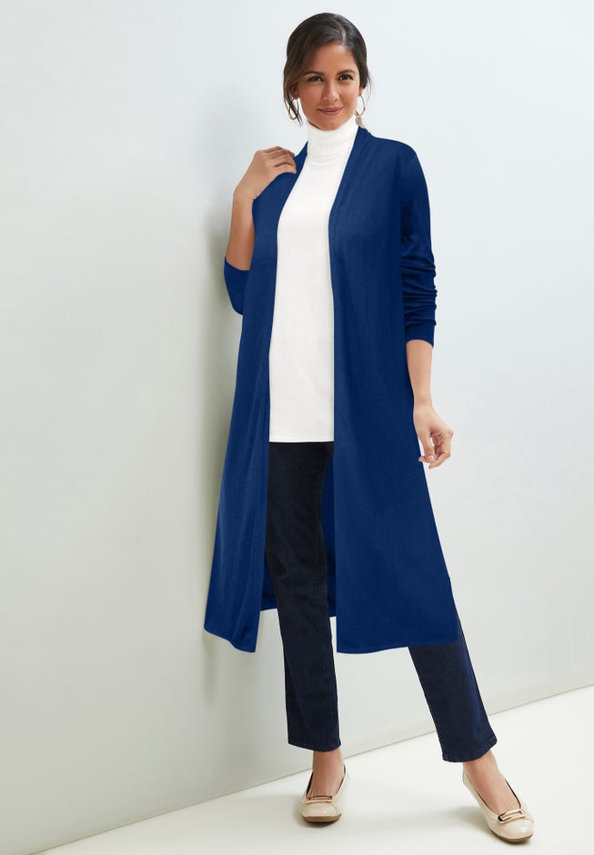 Cotton Cashmere Duster Sweater image number 6