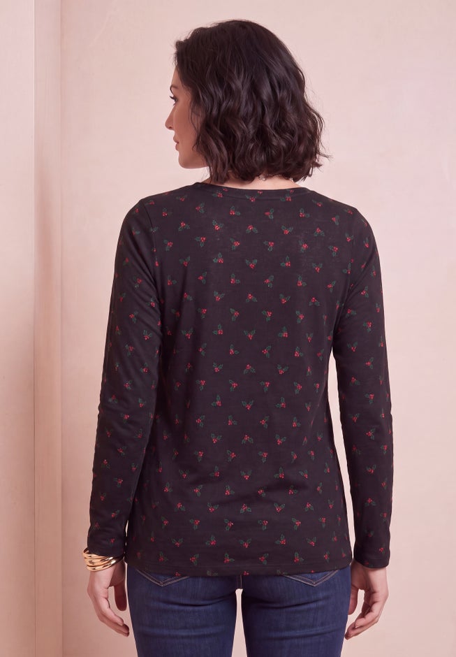 Plus Size Ultimate Long Sleeve V Neck Tee image number 1