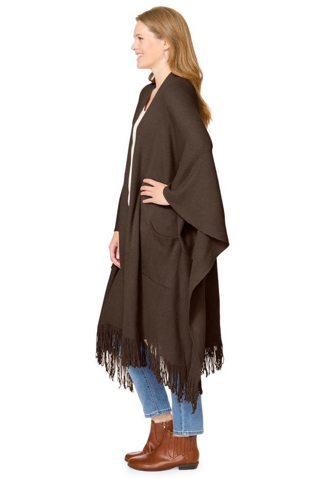 Fringed Cape Sweater image number 2