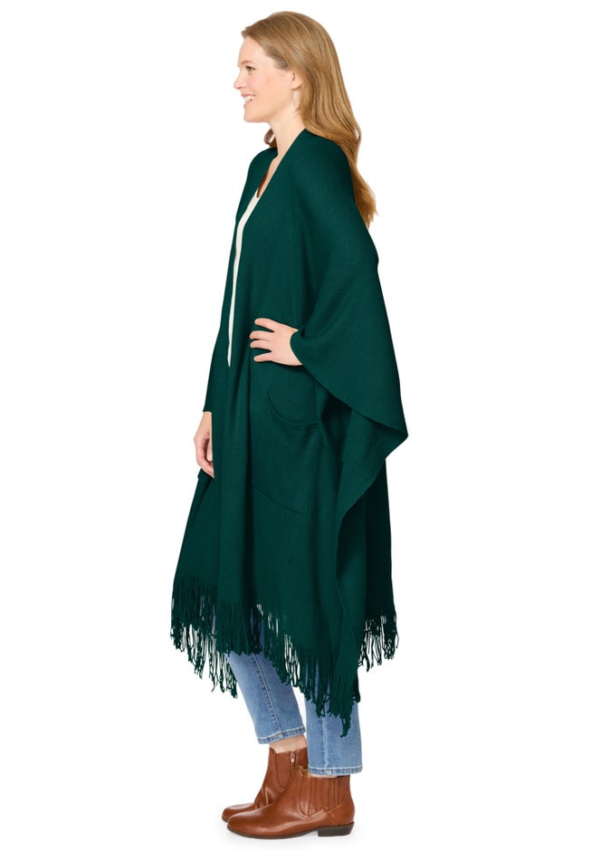 Fringed Cape Sweater image number 2