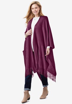 Fringed Cape Sweater