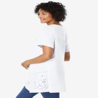 Embroidered Eyelet Pintucked Tunic image number null