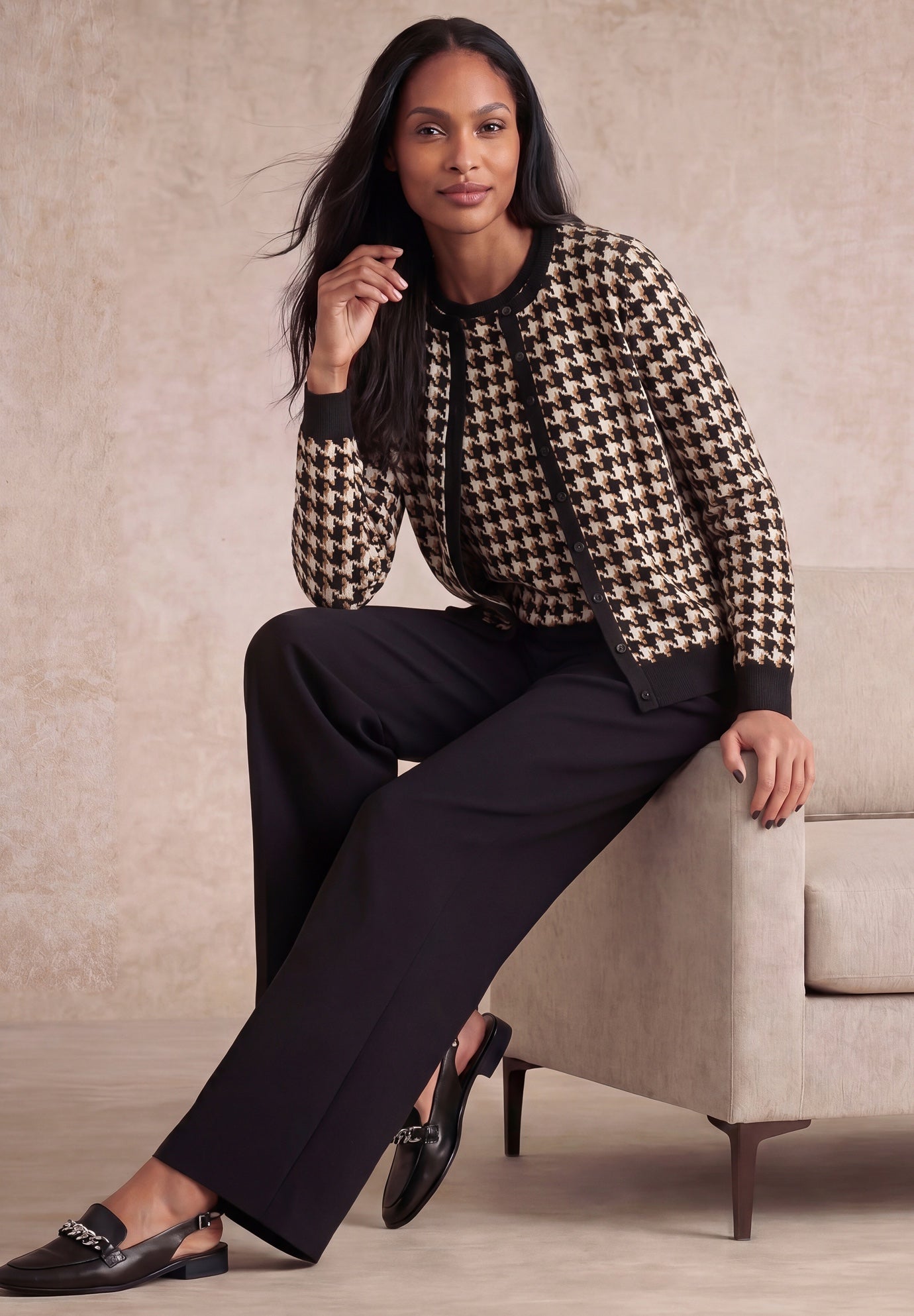 Wide Leg Pleated Trouser image number 1