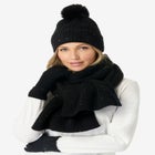 3-Pc Sequin Knitted Hat, Scarf And Gloves Set image number null