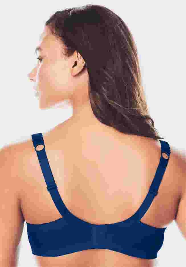 Lace-Trim Underwire Bra  image number 1