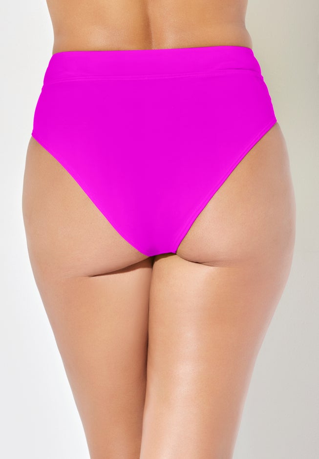 High Waist Cheeky Tummy Control Swim Brief image number 1