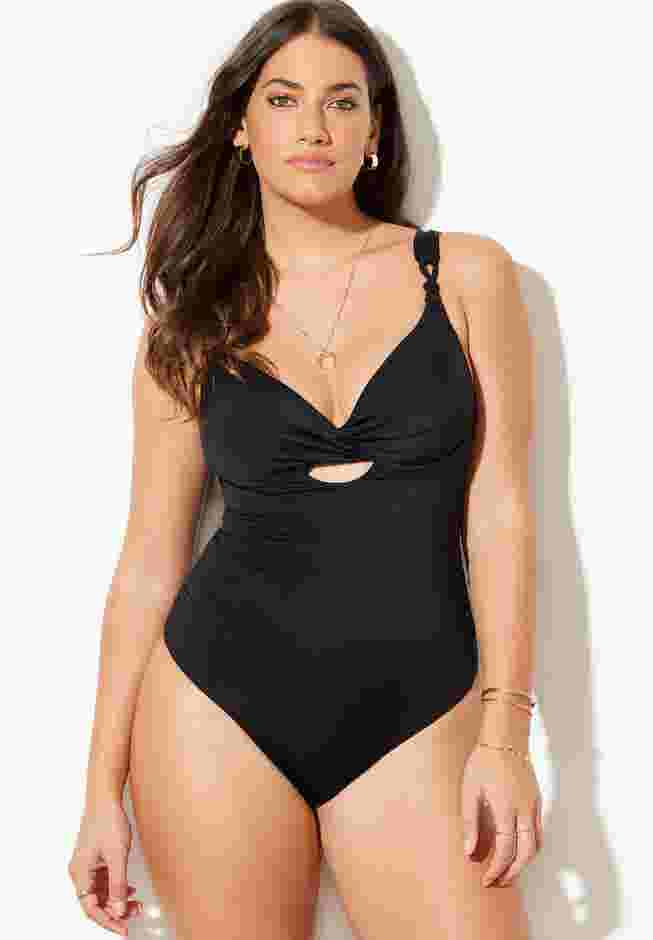 Sweetheart Keyhole Underwire One Piece Swimsuit image number 2