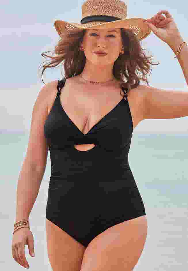 Sweetheart Keyhole Underwire One Piece Swimsuit image number 0