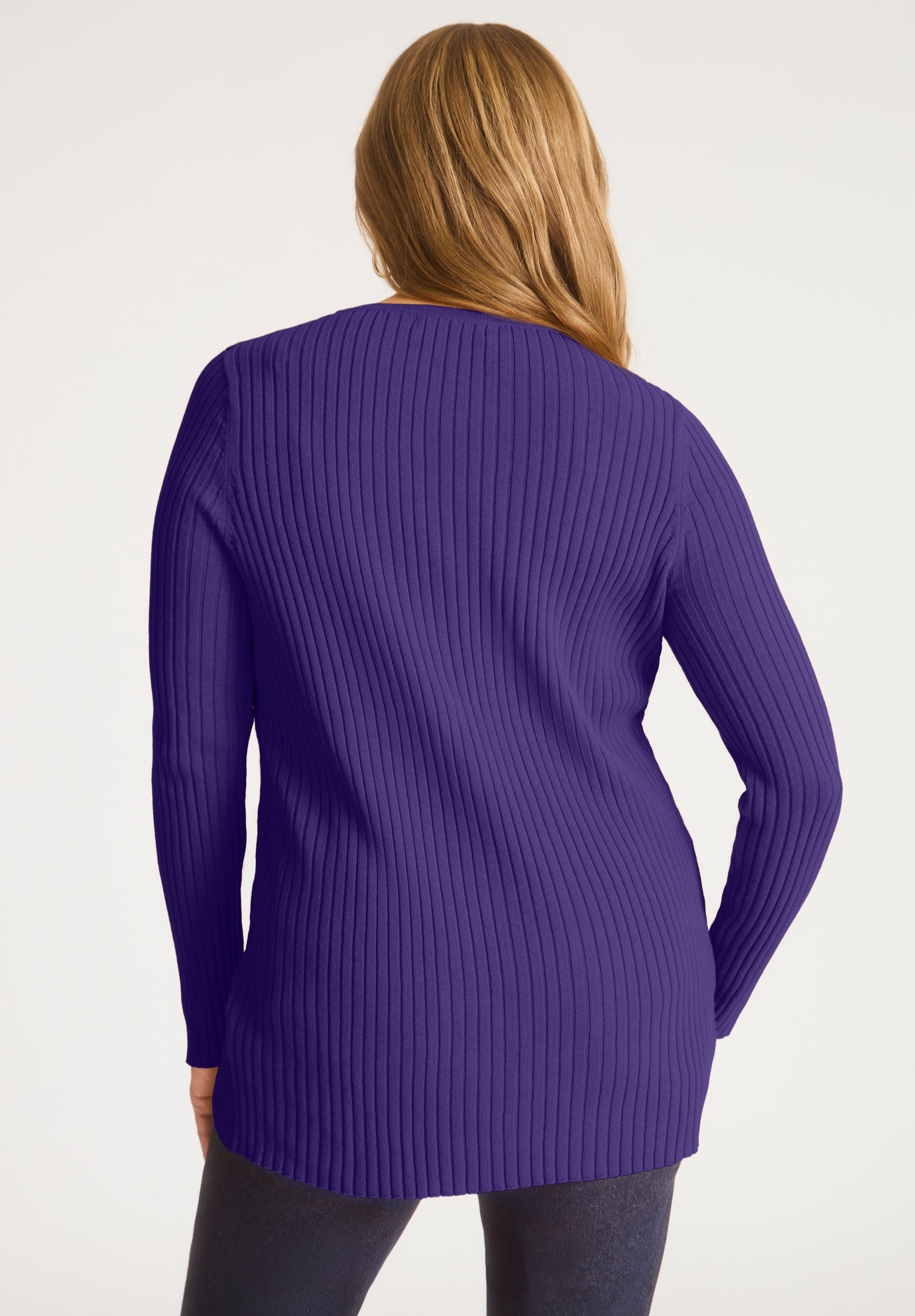 Ribbed Crossover Crewneck image number 2