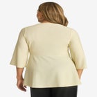 Shimmer Peplum Top image number null