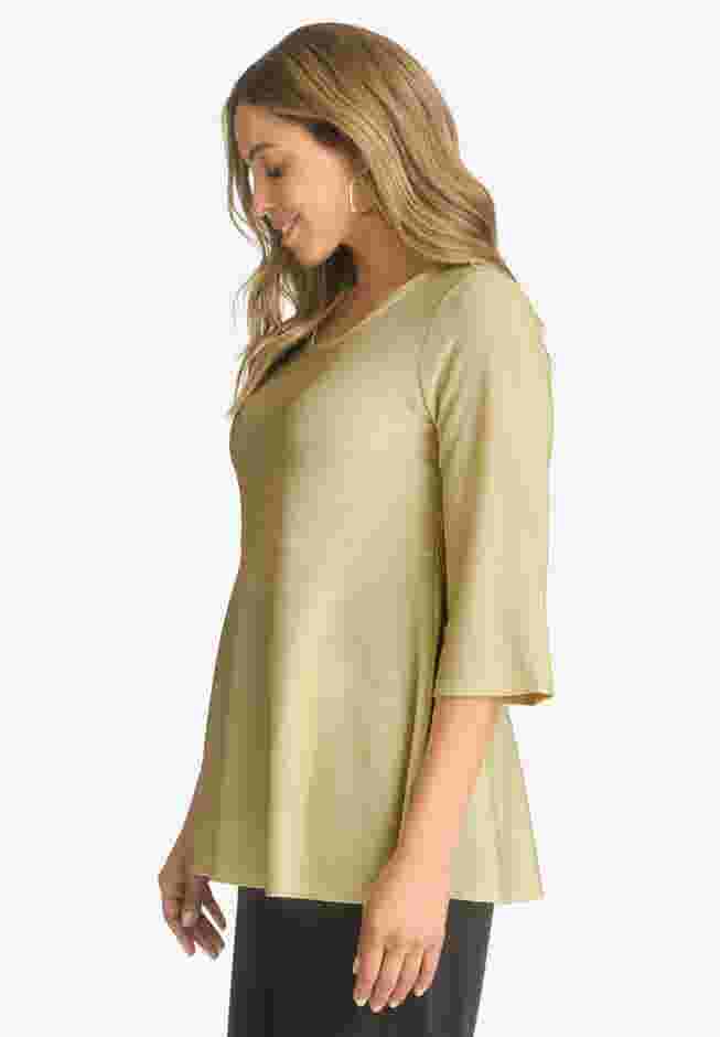 Shimmer Peplum Top image number 2