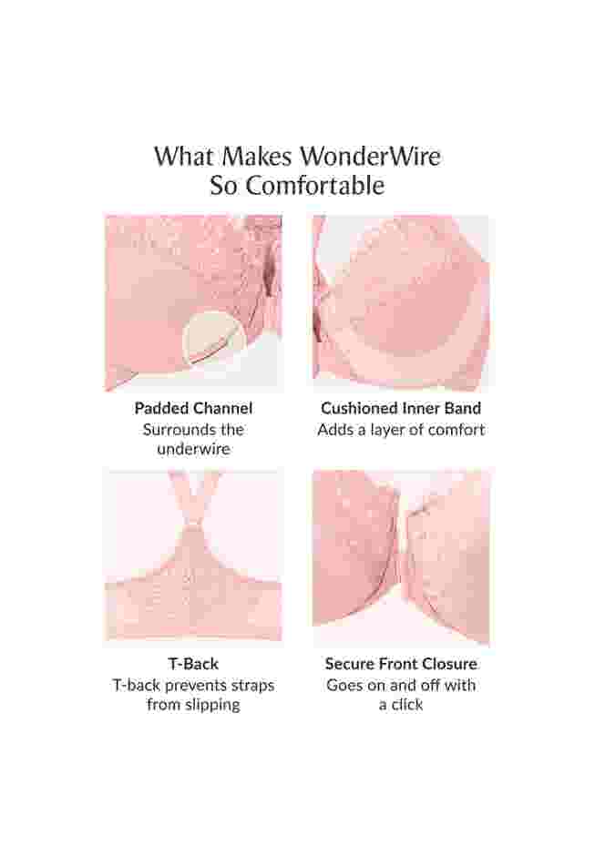 Wonderwire® Front Close T-Back Bra 1246 image number 3