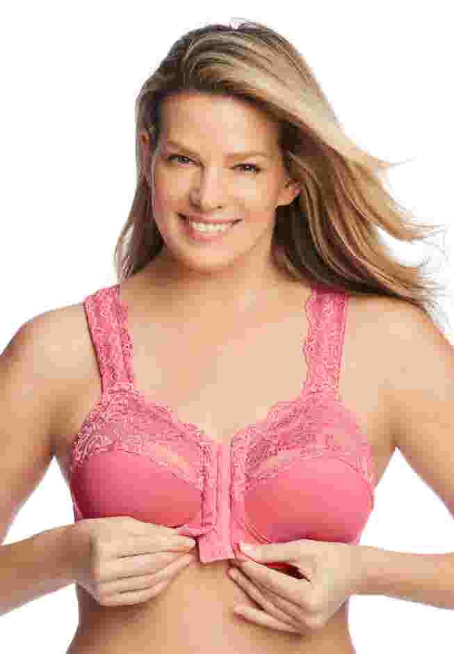 Front Close Wireless Gel Strap Bra image number 6