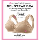 Front Close Wireless Gel Strap Bra image number null
