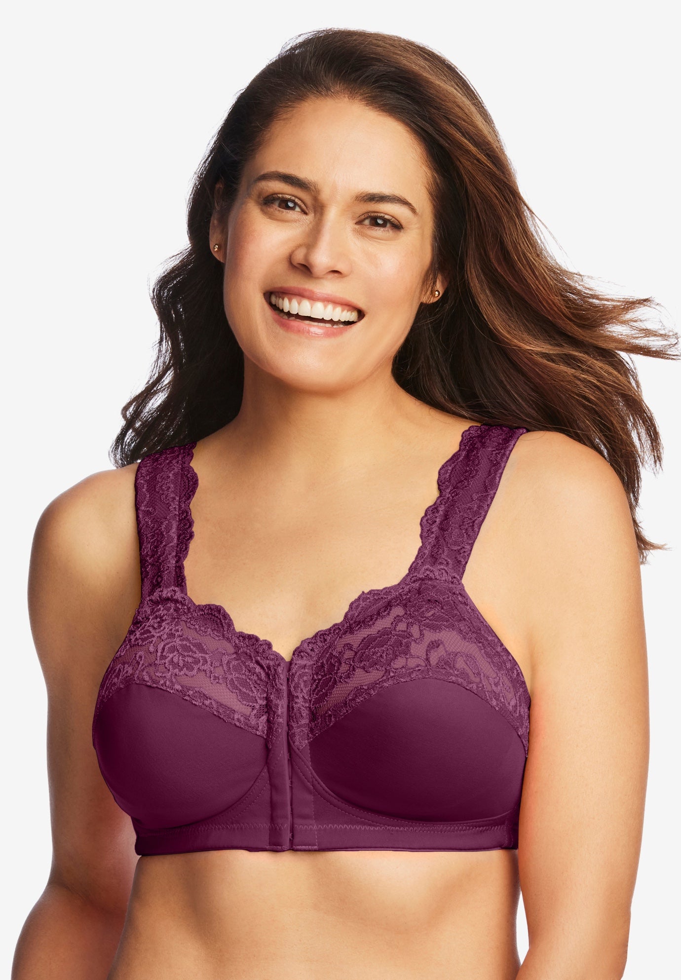 Front Close Wireless Gel Strap Bra image number 0