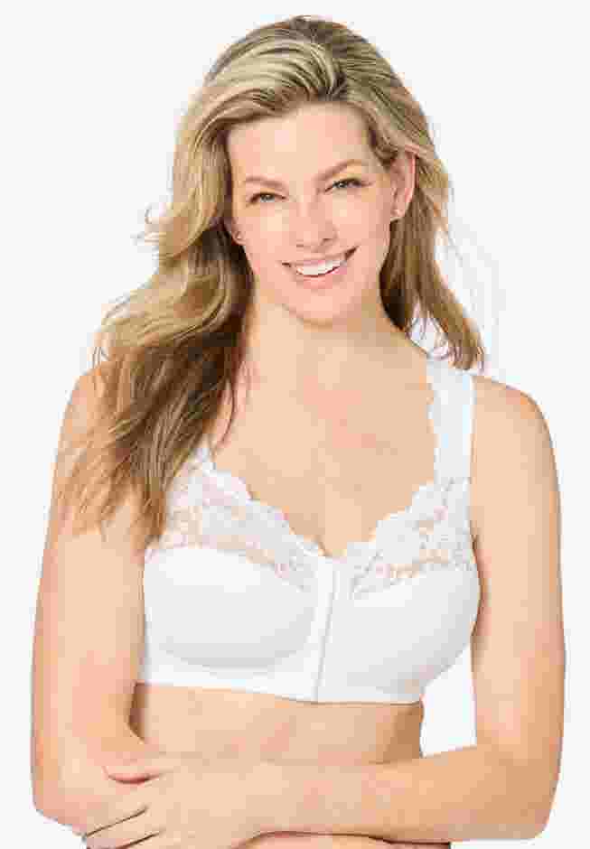 Front Close Wireless Gel Strap Bra image number 8