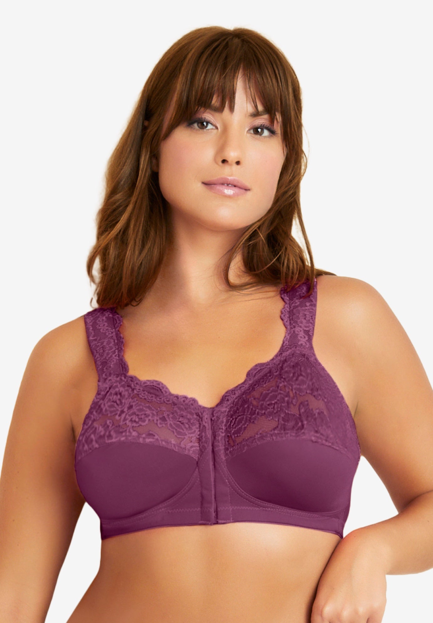 Front Close Wireless Gel Strap Bra image number 5