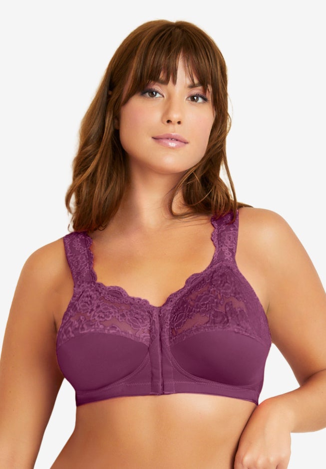 Front Close Wireless Gel Strap Bra image number 5