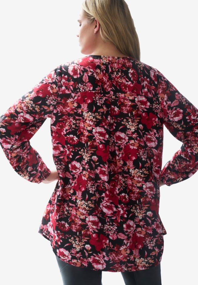 Long Sleeve Inverted Pleat Tunic image number null