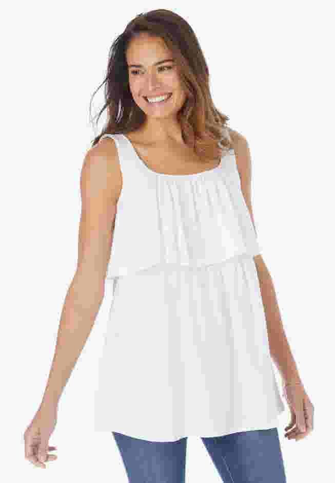 Ruffled Popover Tank Top image number 0