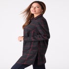 Plus Size Kate Long Sleeve Tunic Easy Cotton-Blend Button-Front Shirt image number null