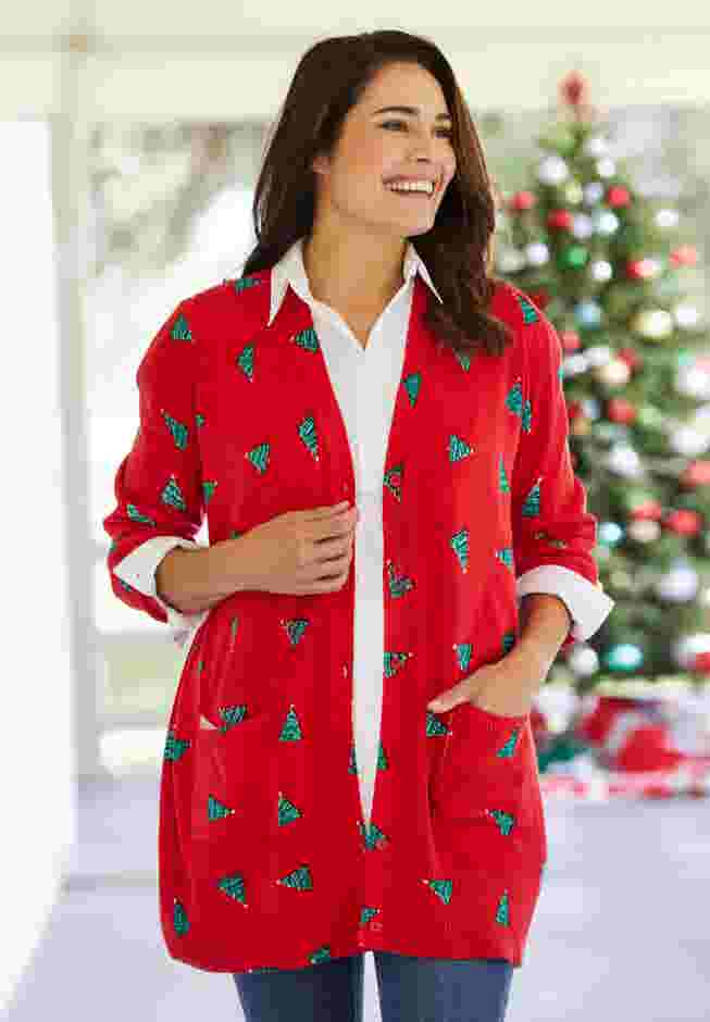 Perfect Longer-Length Cotton Cardigan image number 4