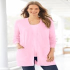 Perfect Longer-Length Cotton Cardigan Sweater image number null