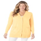 Perfect Longer-Length Cotton Cardigan Sweater image number null