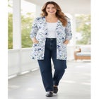 Perfect Longer-Length Cotton Cardigan Sweater image number null