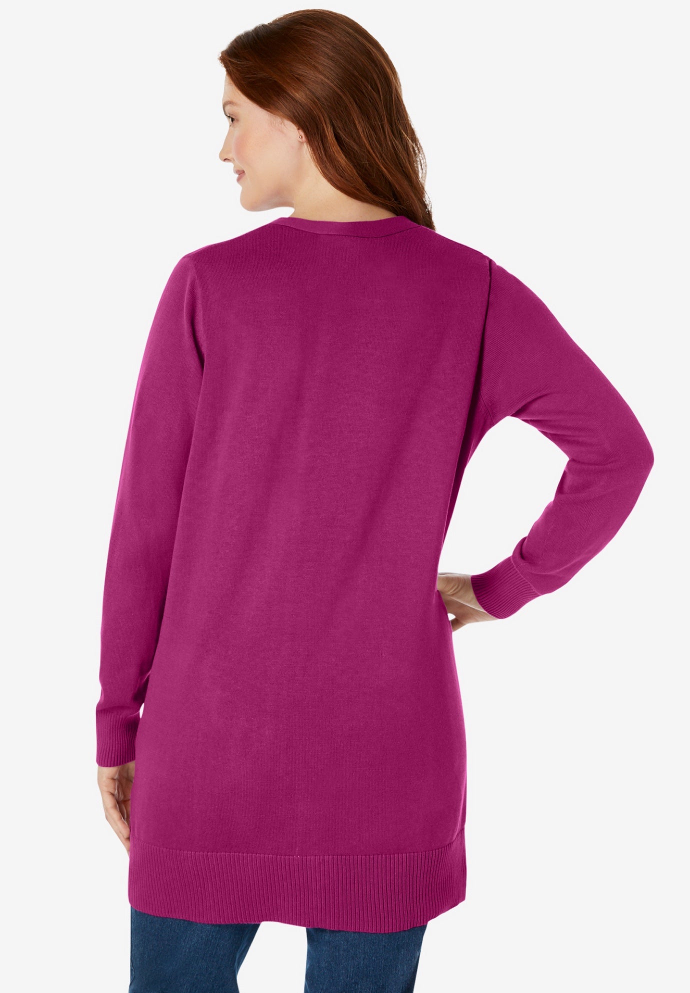 Perfect Longer-Length Cotton Cardigan image number 1