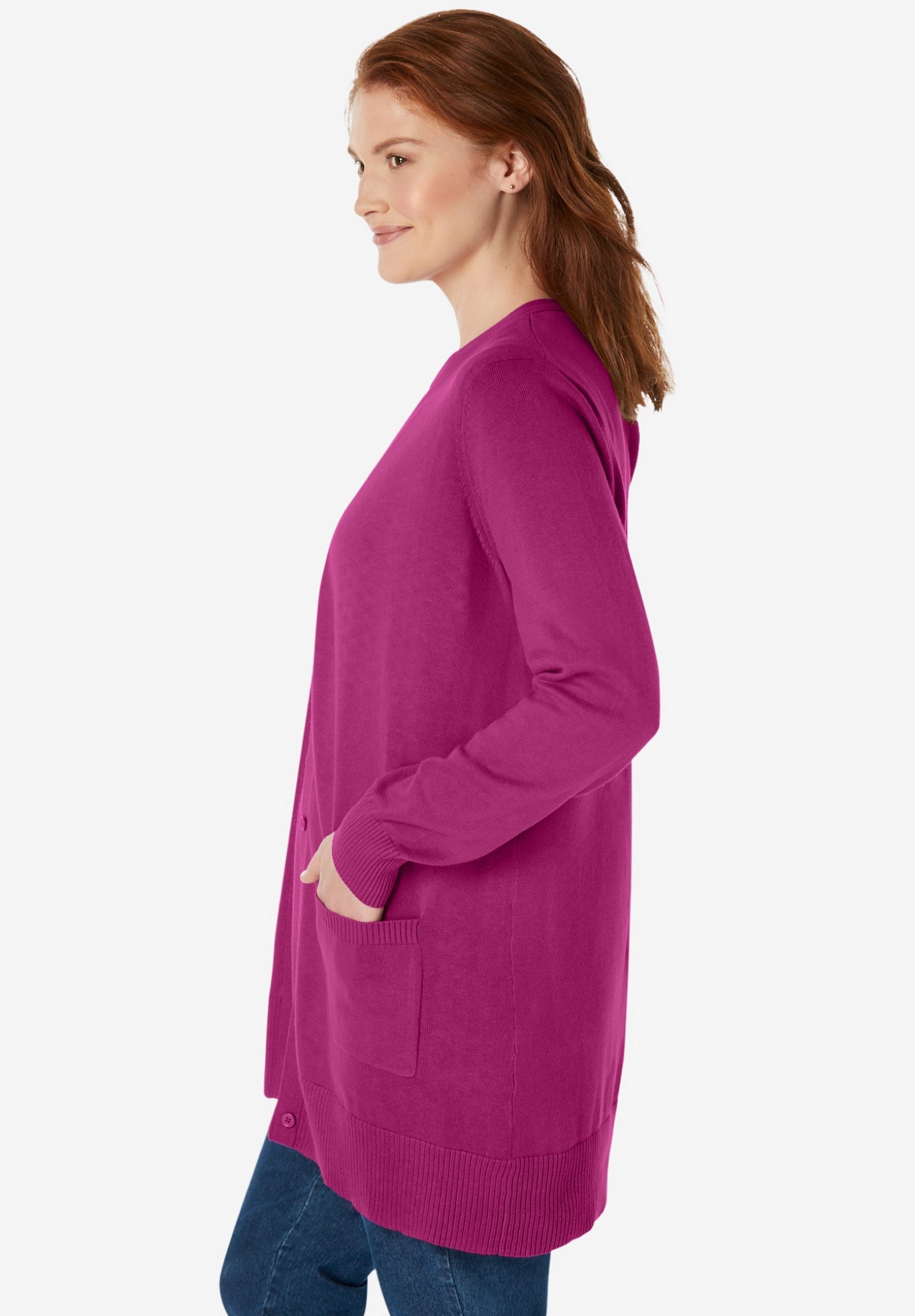 Perfect Longer-Length Cotton Cardigan image number 2