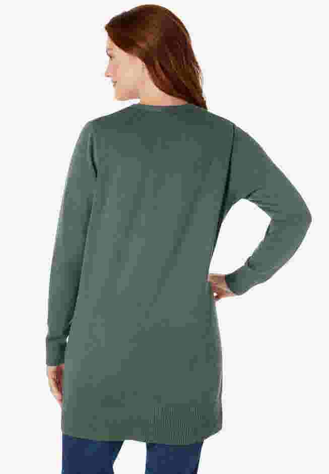 Perfect Longer-Length Cotton Cardigan image number 1