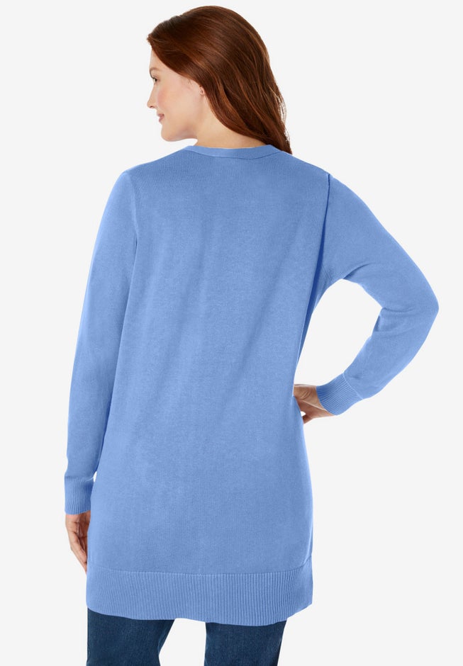 Perfect Longer-Length Cotton Cardigan image number 1