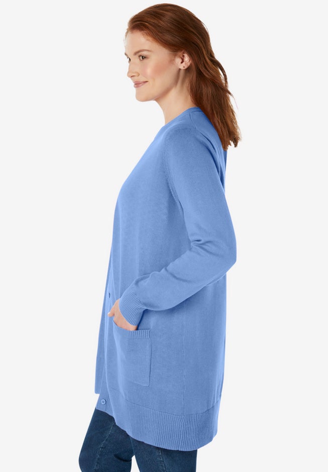 Perfect Longer-Length Cotton Cardigan image number 2