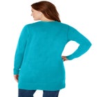 Perfect Longer-Length Cotton Cardigan Sweater image number null